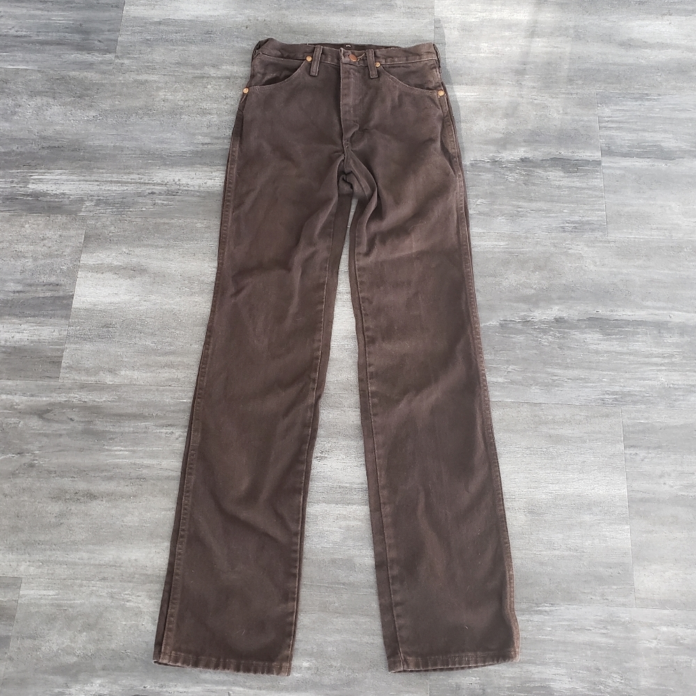 Dark Brown Classic Vintage WRANGLER Colored Jean